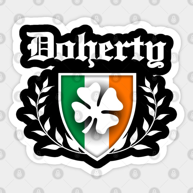 Doherty Shamrock Crest Sticker by robotface